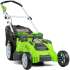 Газонокосилка аккумуляторная GREENWORKS G40LM49DB,  49см, несамоходная,  без АКБ, без ЗУ [2500207]